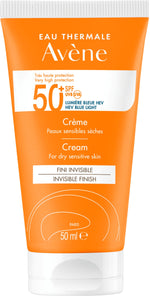AVENE SPF50+ FRAGRANCE-FREE CREAM FOR DRY SENSITIVE SKIN 50ML