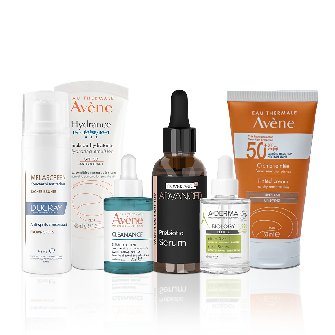 Routine for Combination Skin with Acne, Red Marks, and Pigmentation