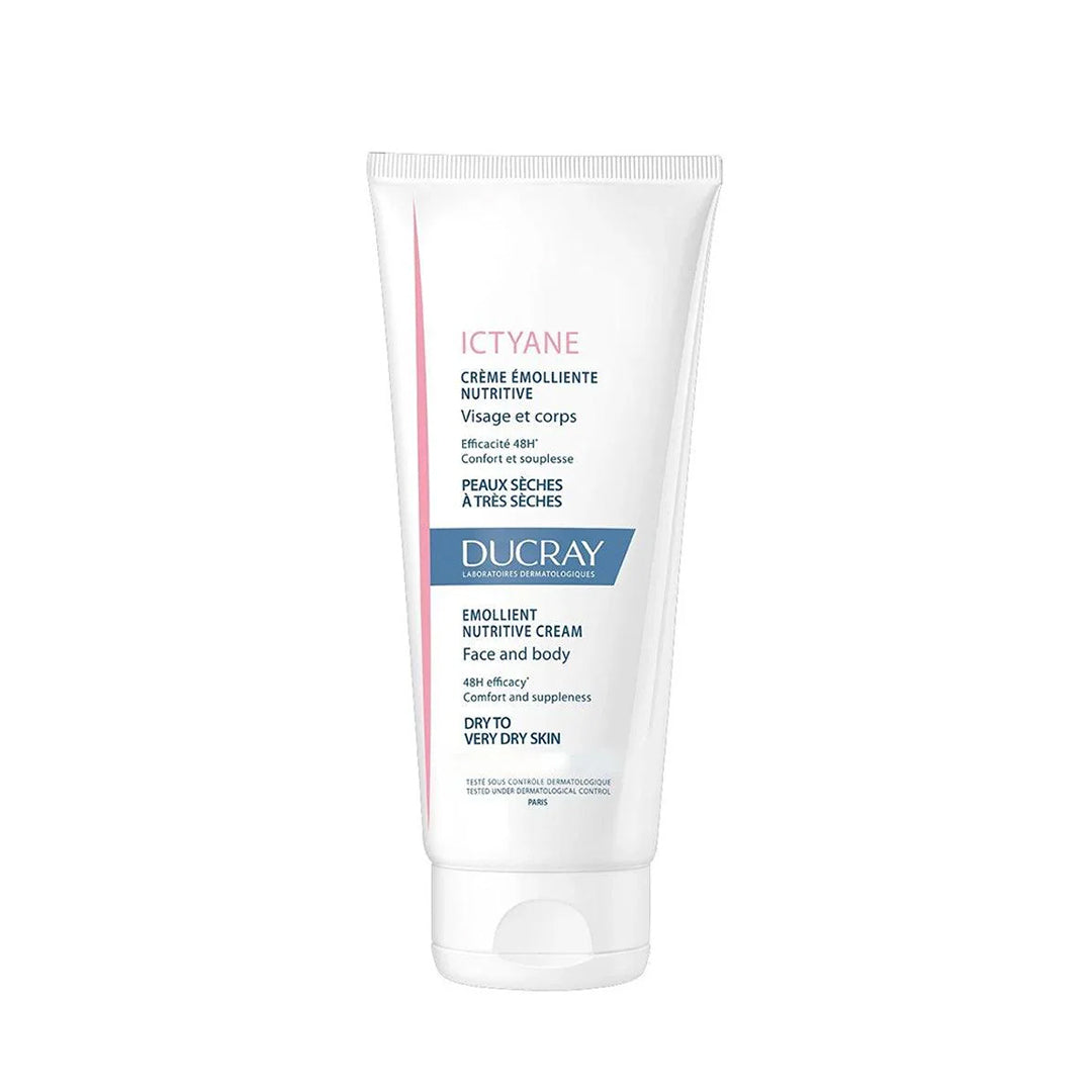 Ducray Ictyane Hydrating Emollient Body Cream For Very Dry Skin 200ml