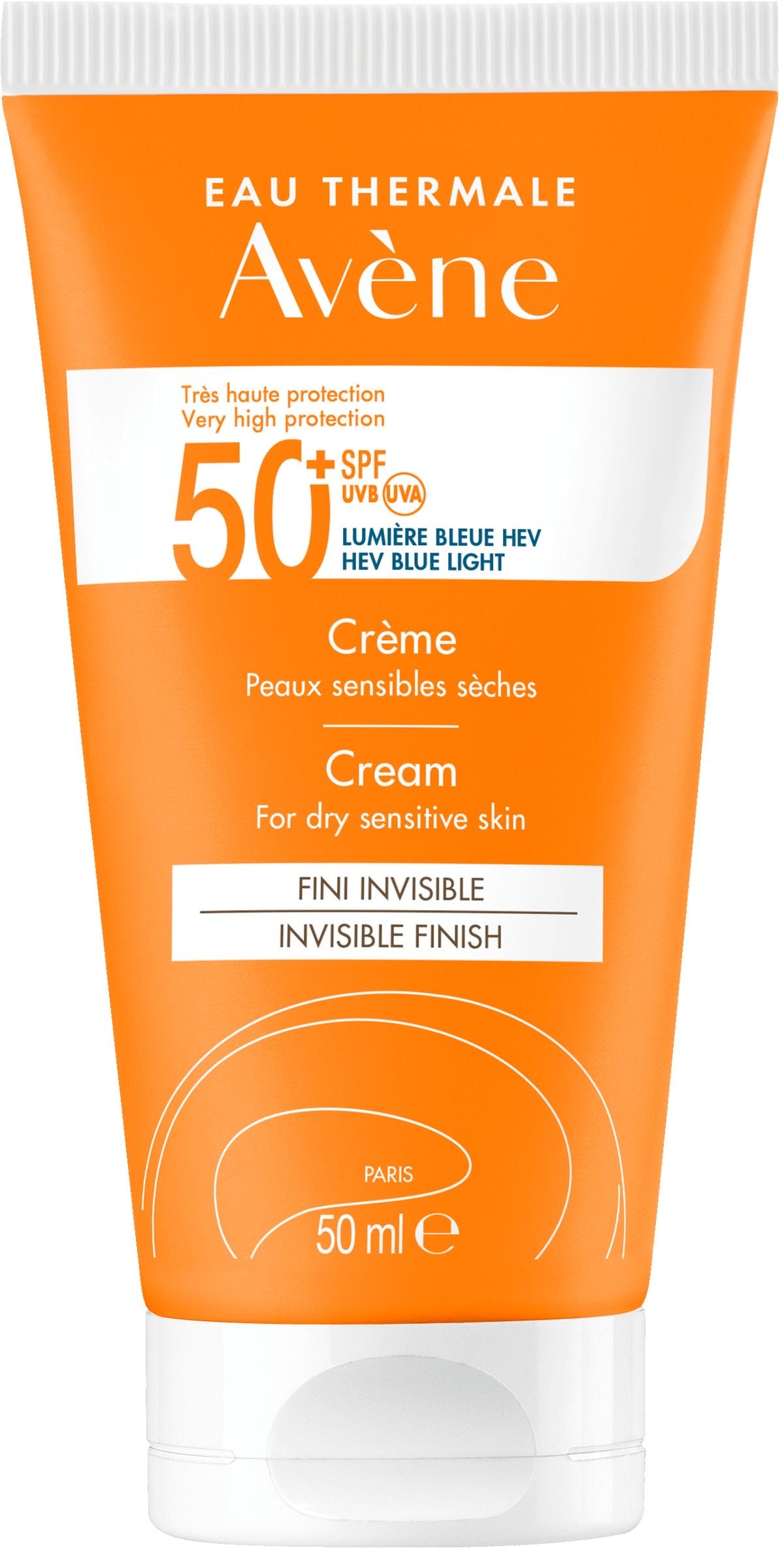 AVENE SPF50+ FRAGRANCE-FREE CREAM FOR DRY SENSITIVE SKIN 50ML