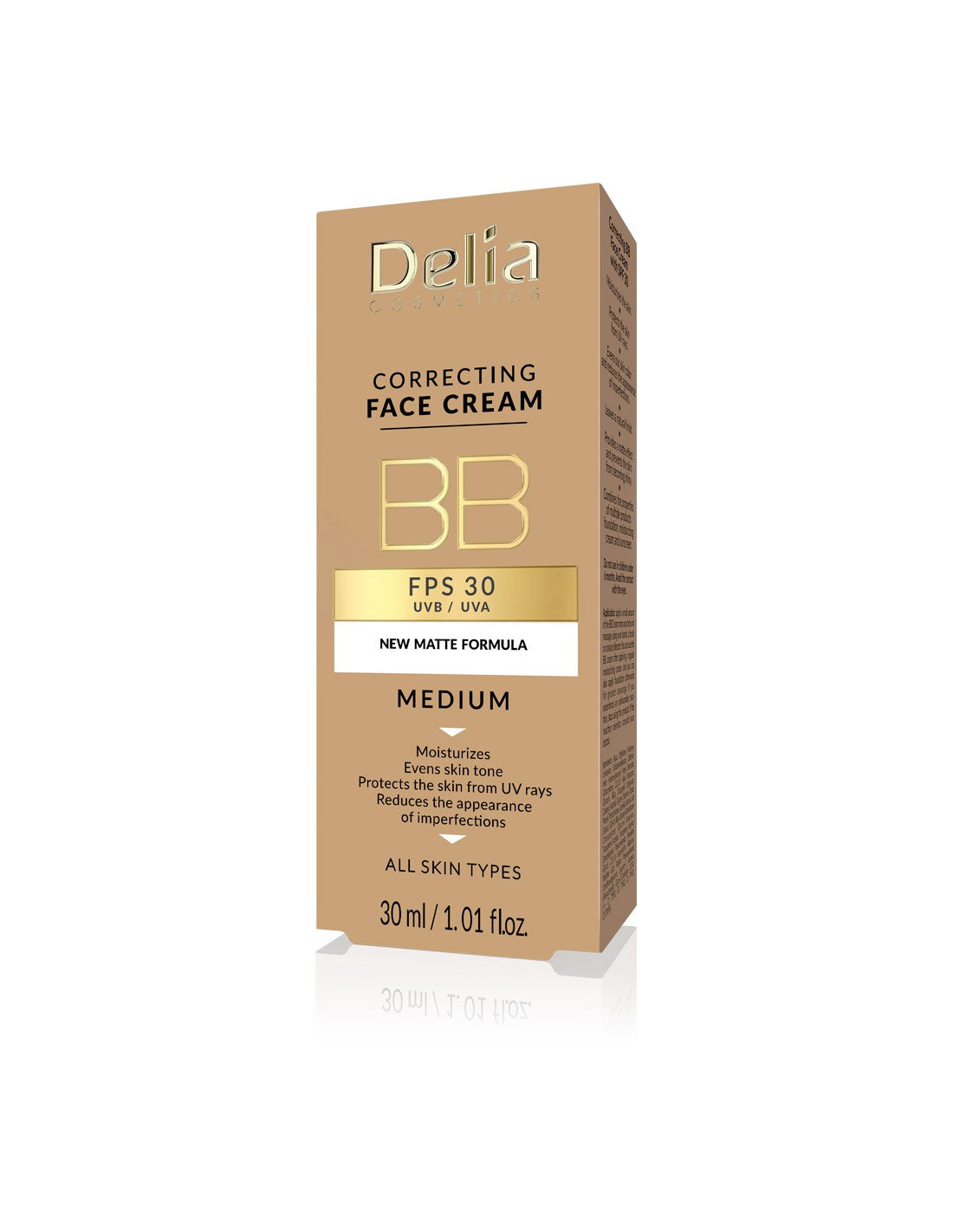 Delia correcting face cream bb spf30+ medium 30ml