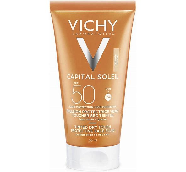 VICHY SPF50+ TINTED DRY TOUCH FLUID 50ML