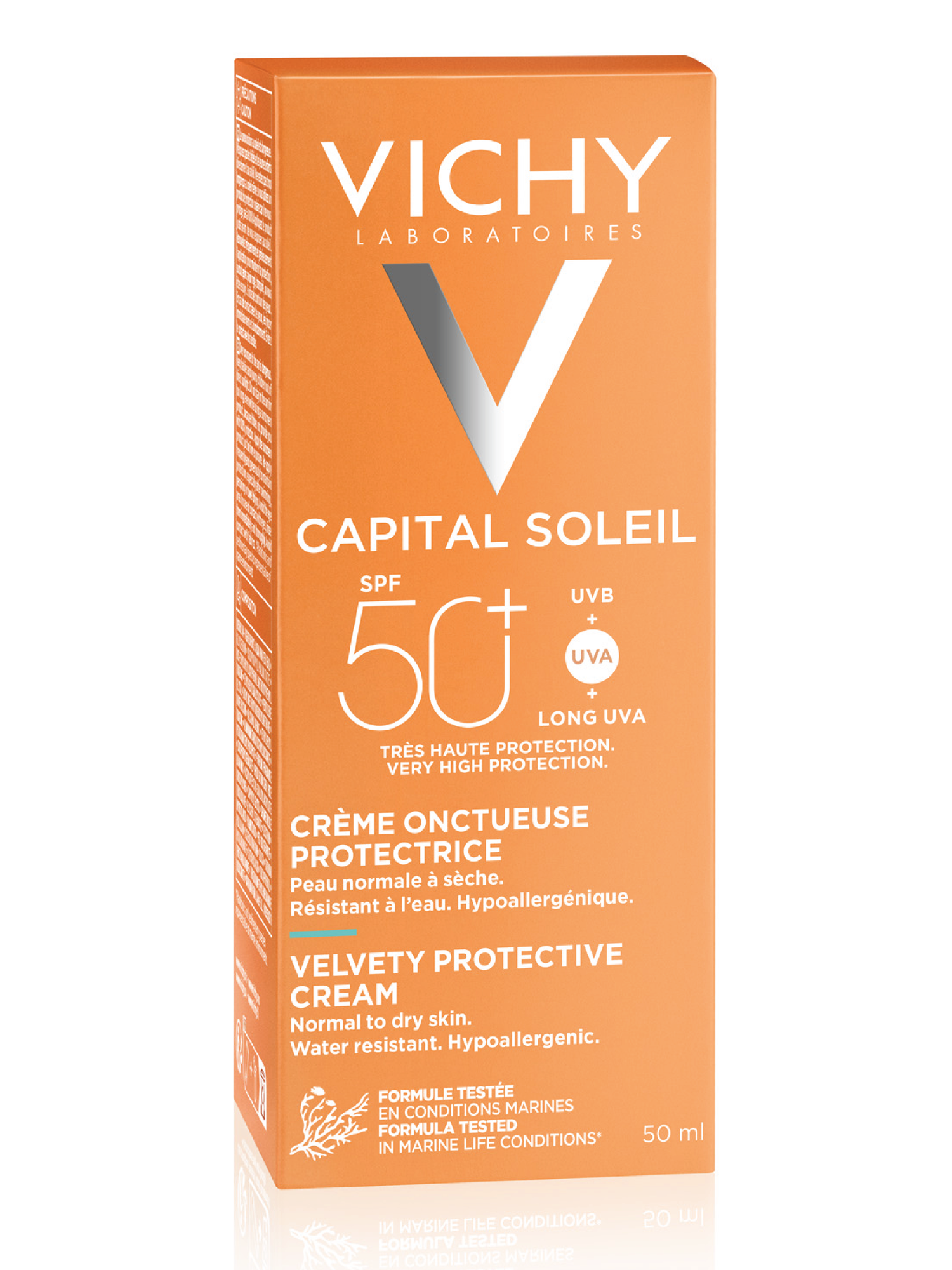 VICHY SPF50+ VELVETY PROTECTIVE CREAM 50ML